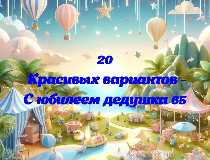 С юбилеем дедушка 65 - 20 Поздравлений