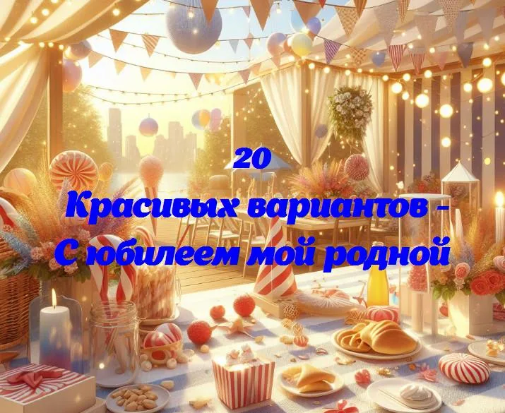 С юбилеем мой родной - 20 Поздравлений