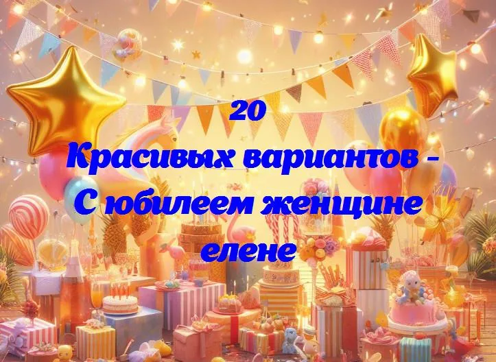 С юбилеем женщине елене - 20 Поздравлений