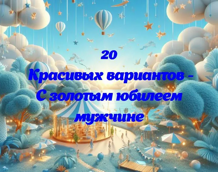 С золотым юбилеем мужчине - 20 Поздравлений