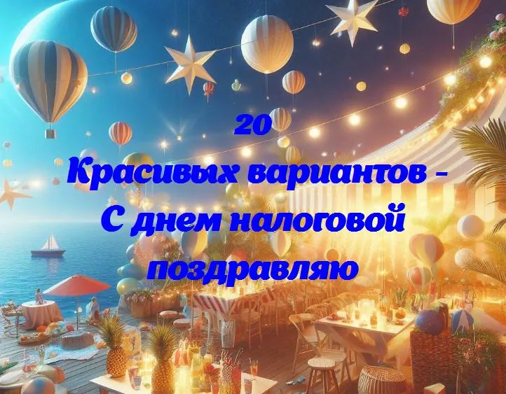 С днем налоговой поздравляю - 20 Поздравлений