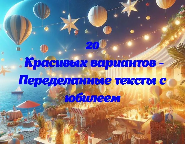 Юбилей в словах: теплые поздравления на особенный день