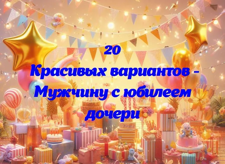 Мужчину с юбилеем дочери - 20 Поздравлений