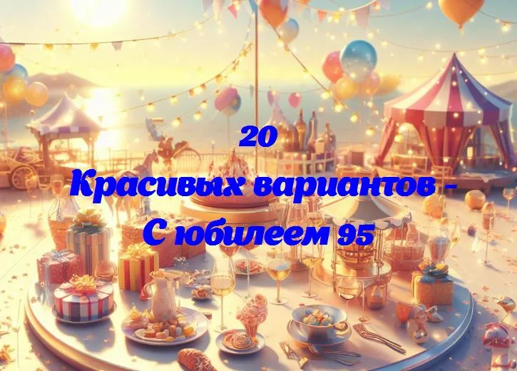 С юбилеем 95 - 20 Поздравлений