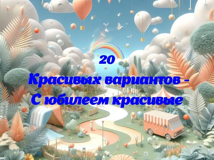 С юбилеем красивые - 20 Поздравлений