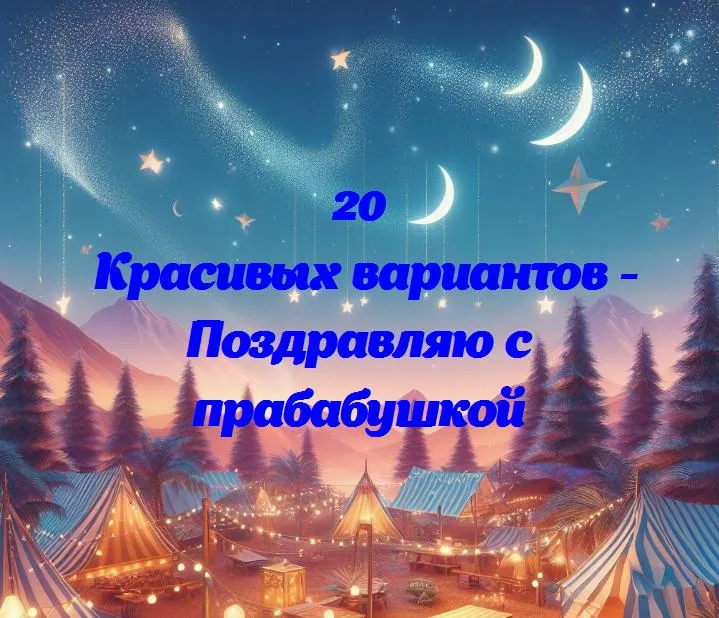 Поздравляю с прабабушкой - 20 Поздравлений