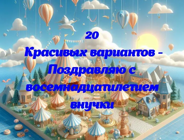 Поздравляю с восемнадцатилетием внучки - 20 Поздравлений