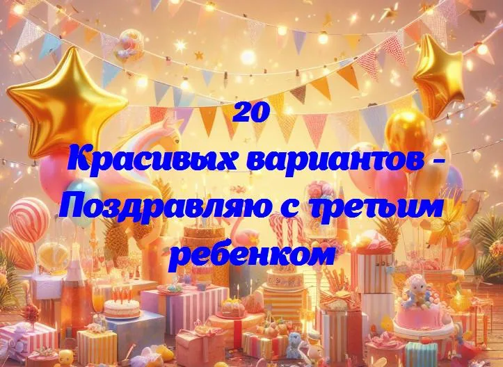 Третье солнышко в семейном небе: поздравляем с рождением третьего ребенка!