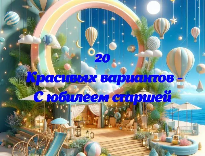 С юбилеем старшей - 20 Поздравлений