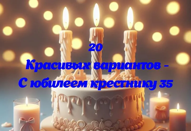 Время счастья: крестнику 35 лет!