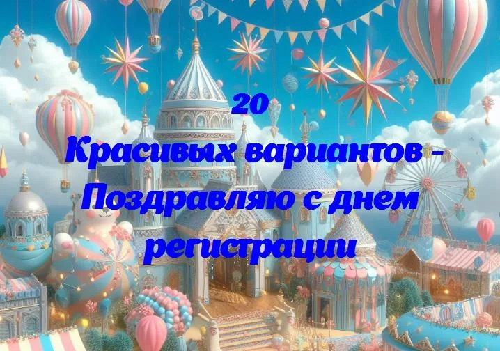 День регистрации: виртуальный праздник твоей уникальности!