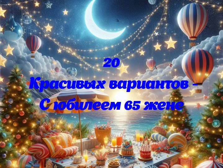 С юбилеем 65 жене - 20 Поздравлений