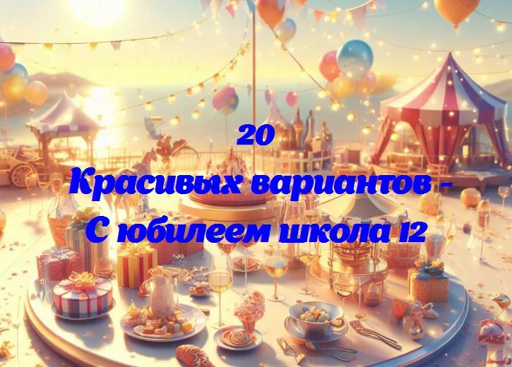 С юбилеем школа 12 - 20 Поздравлений