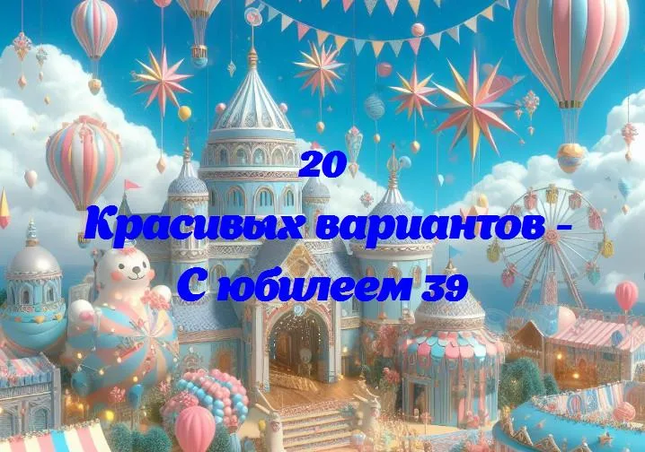 С юбилеем 39 - 20 Поздравлений