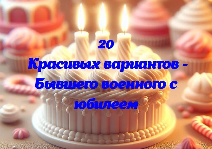 Бывшего военного с юбилеем - 20 Поздравлений