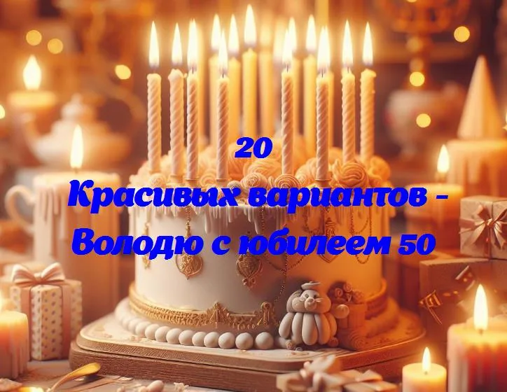 Володю с юбилеем 50 - 20 Поздравлений