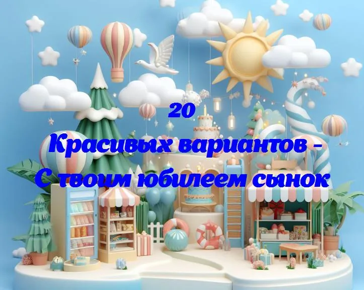 С твоим юбилеем сынок - 20 Поздравлений