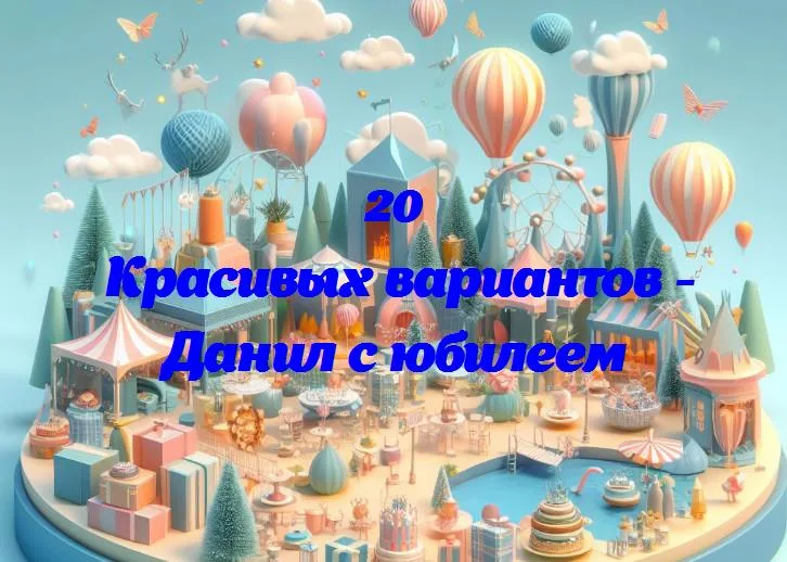 Данил с юбилеем - 20 Поздравлений