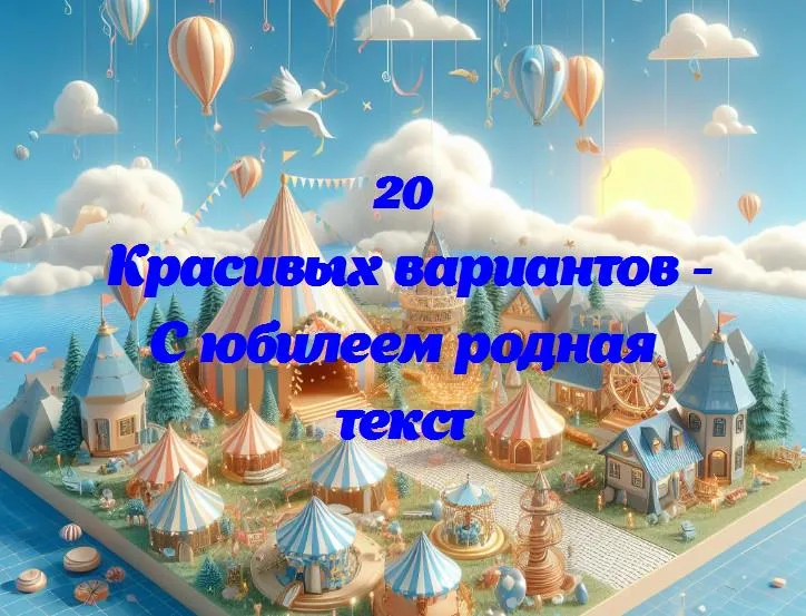 С юбилеем родная текст - 20 Поздравлений