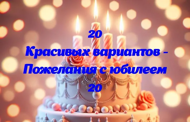 С днем юбилея 20 лет: пожелания в новую декаду!