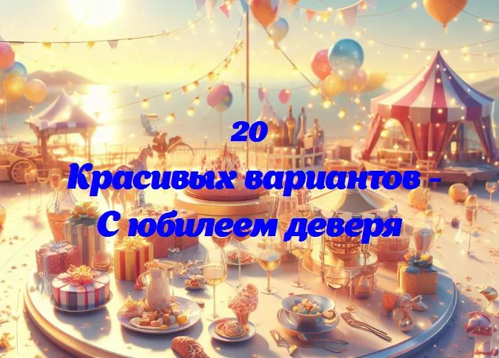 С юбилеем деверя - 20 Поздравлений