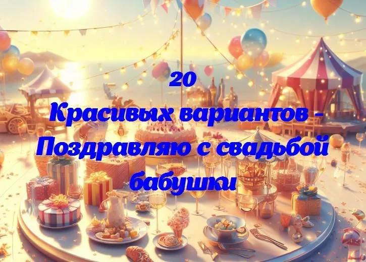 Поздравляю с свадьбой бабушки - 20 Поздравлений