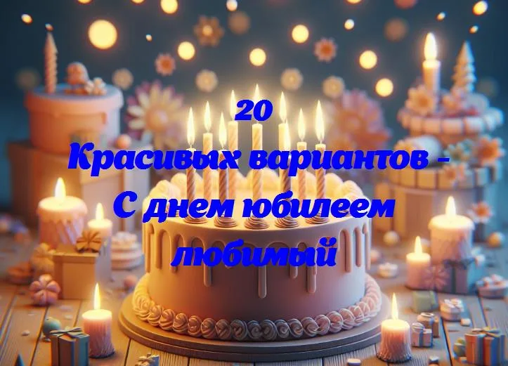 С днем юбилеем любимый - 20 Поздравлений