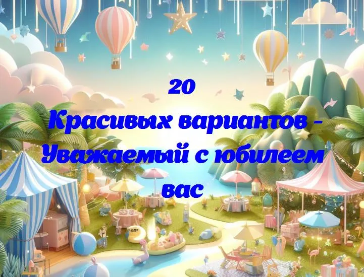 Уважаемый с юбилеем вас - 20 Поздравлений