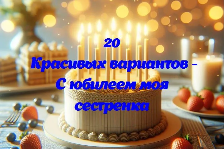 «сестричка, с тобой 365 дней в году: празднуем твой юбилей!»