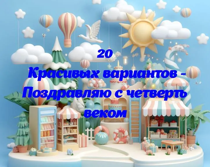 Поздравляю с четверть веком - 20 Поздравлений