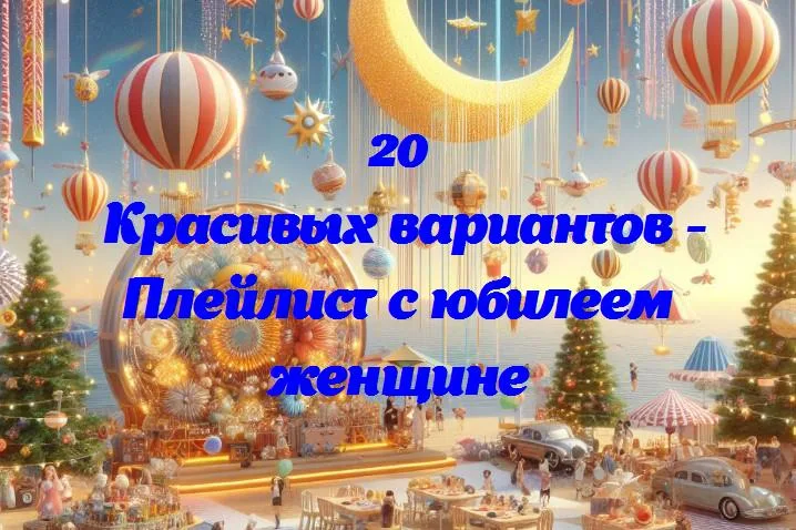 Музыкальный шедевр: плейлист как идеальный подарок для женщины на юбилее