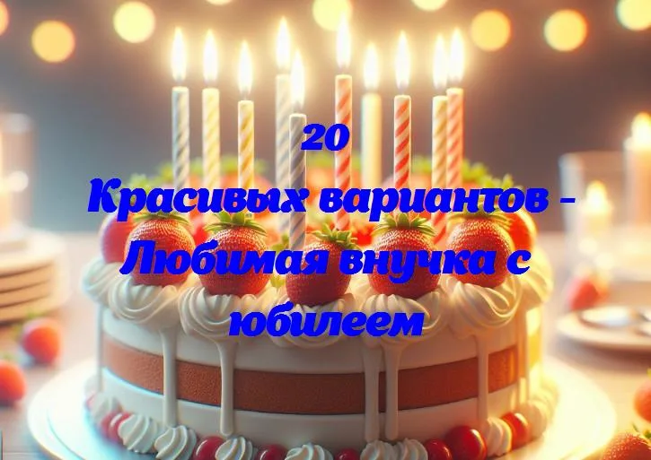 С днем рождения, любимая внучка: волшебство юбилея в каждом моменте