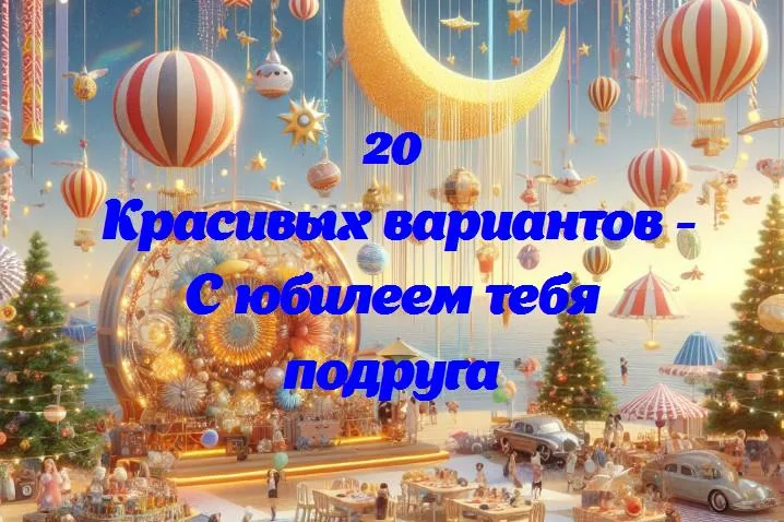 С юбилеем тебя подруга - 20 Поздравлений